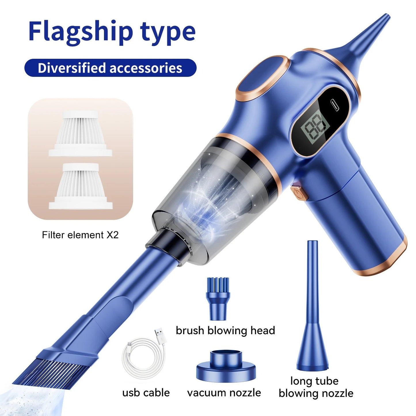 Mini Cordless Car Vacuum Cleaner